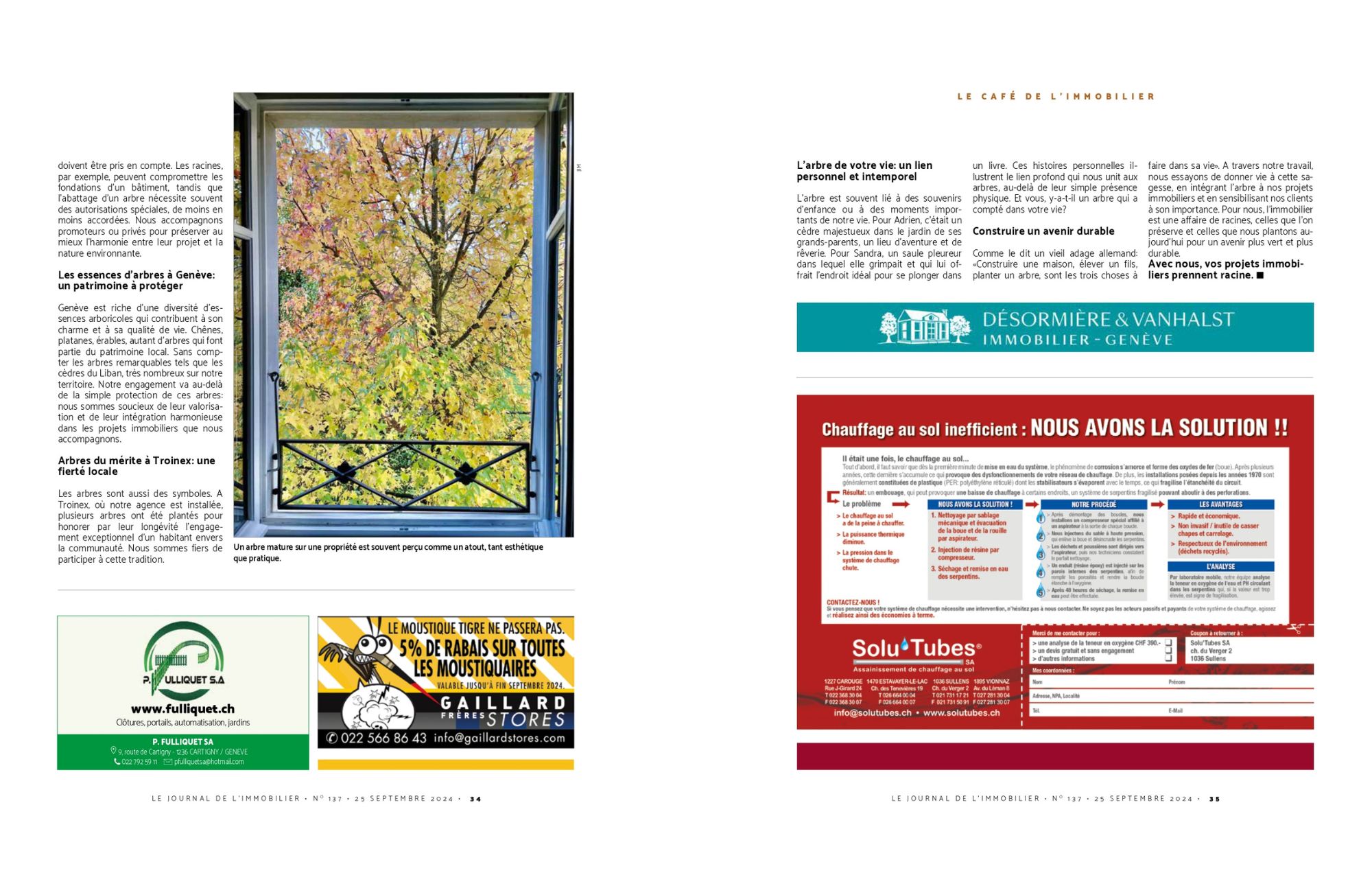 L’arbre au cœur de nos valeurs : une approche unique en immobilier_02 Chronique "Le Café de l'Immobilier" de Désormière et Vanhalst publiée dans Le Journal de l'Immobilier_02