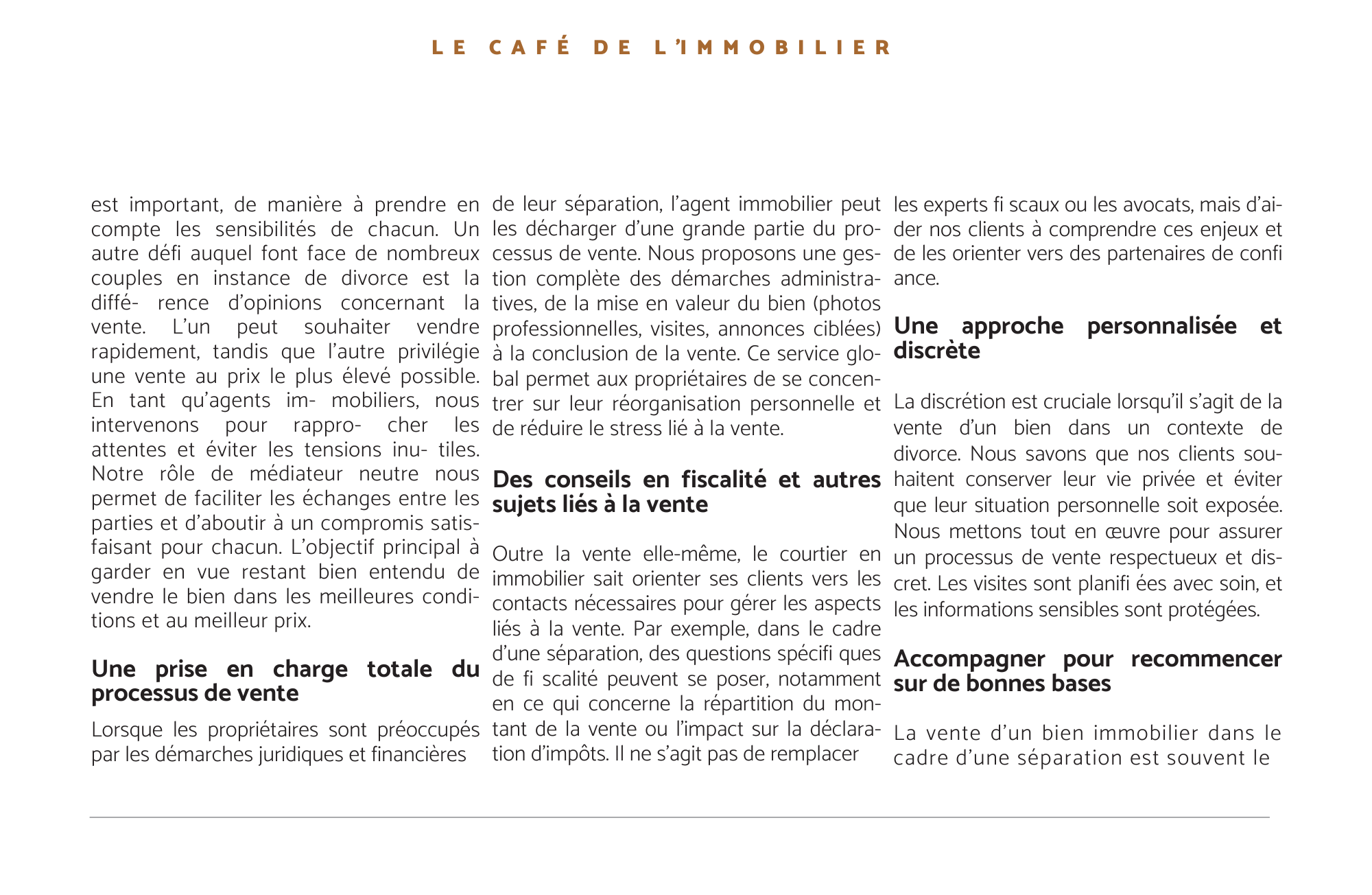 divorce_vendre son domicile_desormiere-vanhalst_3 Vendre son domicile quand on divorce, article de la chronique "Le Café de l'Immobilier" par Désormière et Vanhalst, publié dans Le Journal de l'Immobilier_vedette